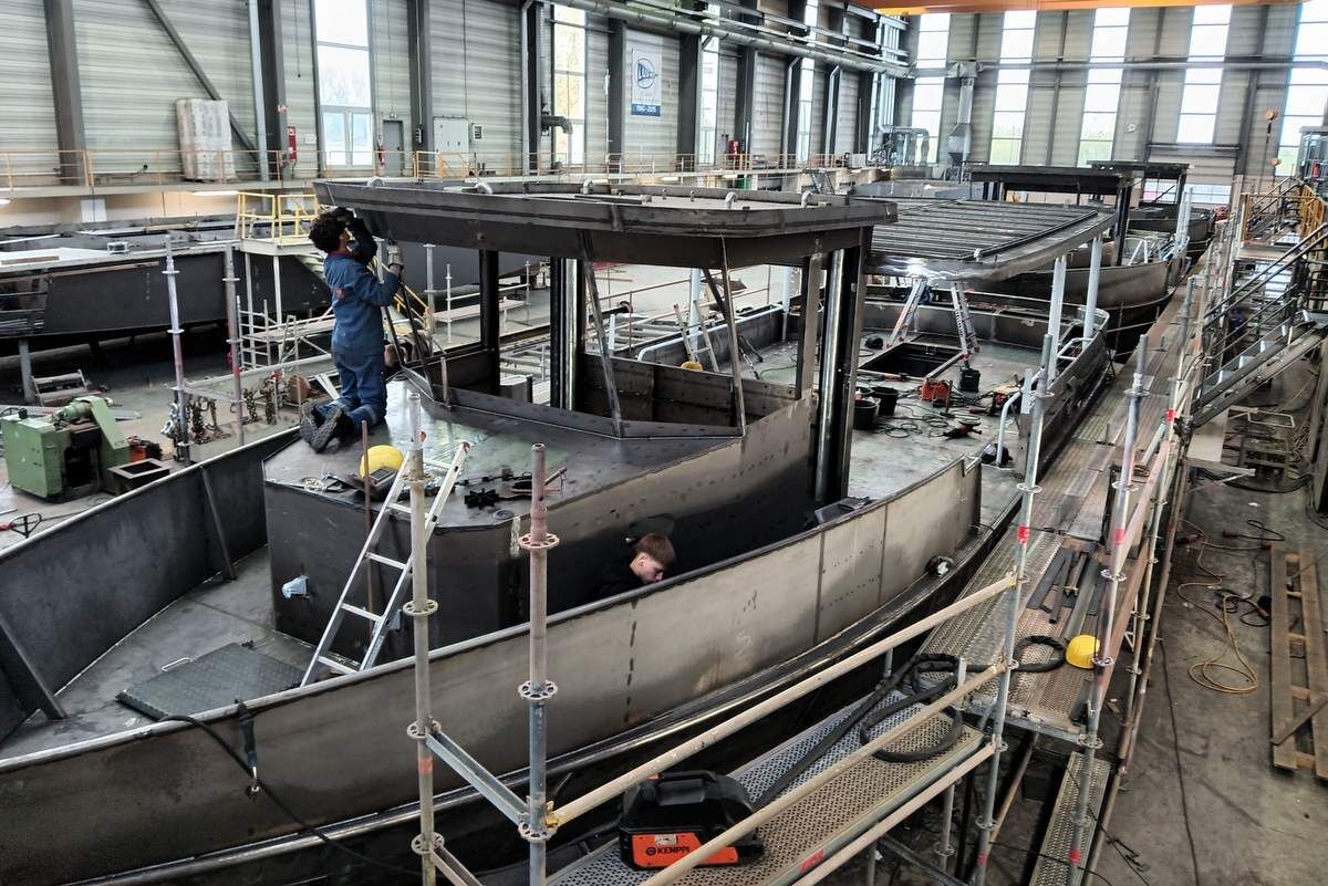 Rohbau 2.-4.E-Fähre | Foto: Jerome Grewel Lux-Werft und Schifffahrt GmbH