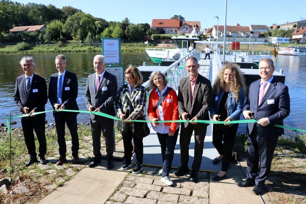 Inbetriebnahme der E-Fähre am 11.09.2025 | Foto: Schmiedgen-Pietsch